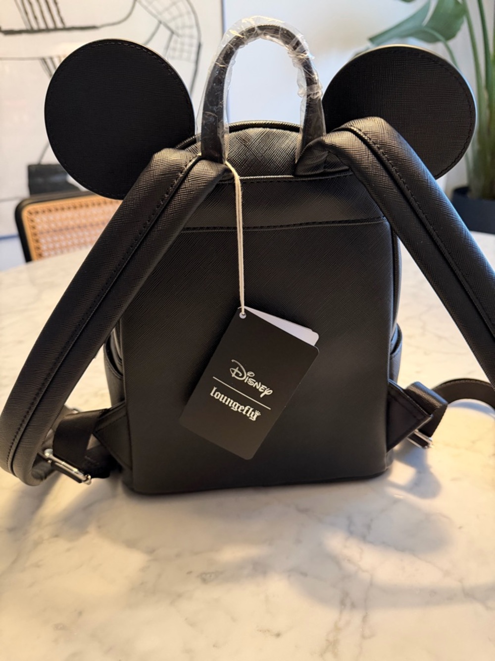 NWT Disney Loungefly Black & Red Mickey Mouse Ears Backpack - Picture 6 of 10